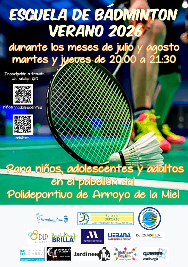 Escuela de Verano Bádminton 2026 - NIÑOS