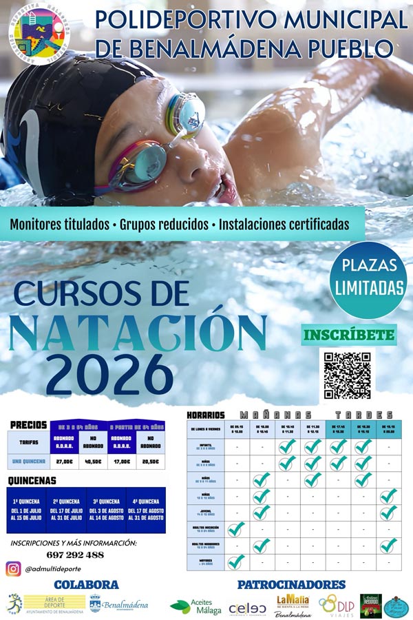 Cursos de Natación 2026