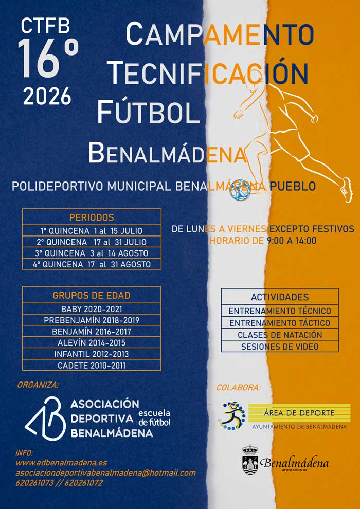 16º Campamento Tecnificación Fútbol Benalmádena