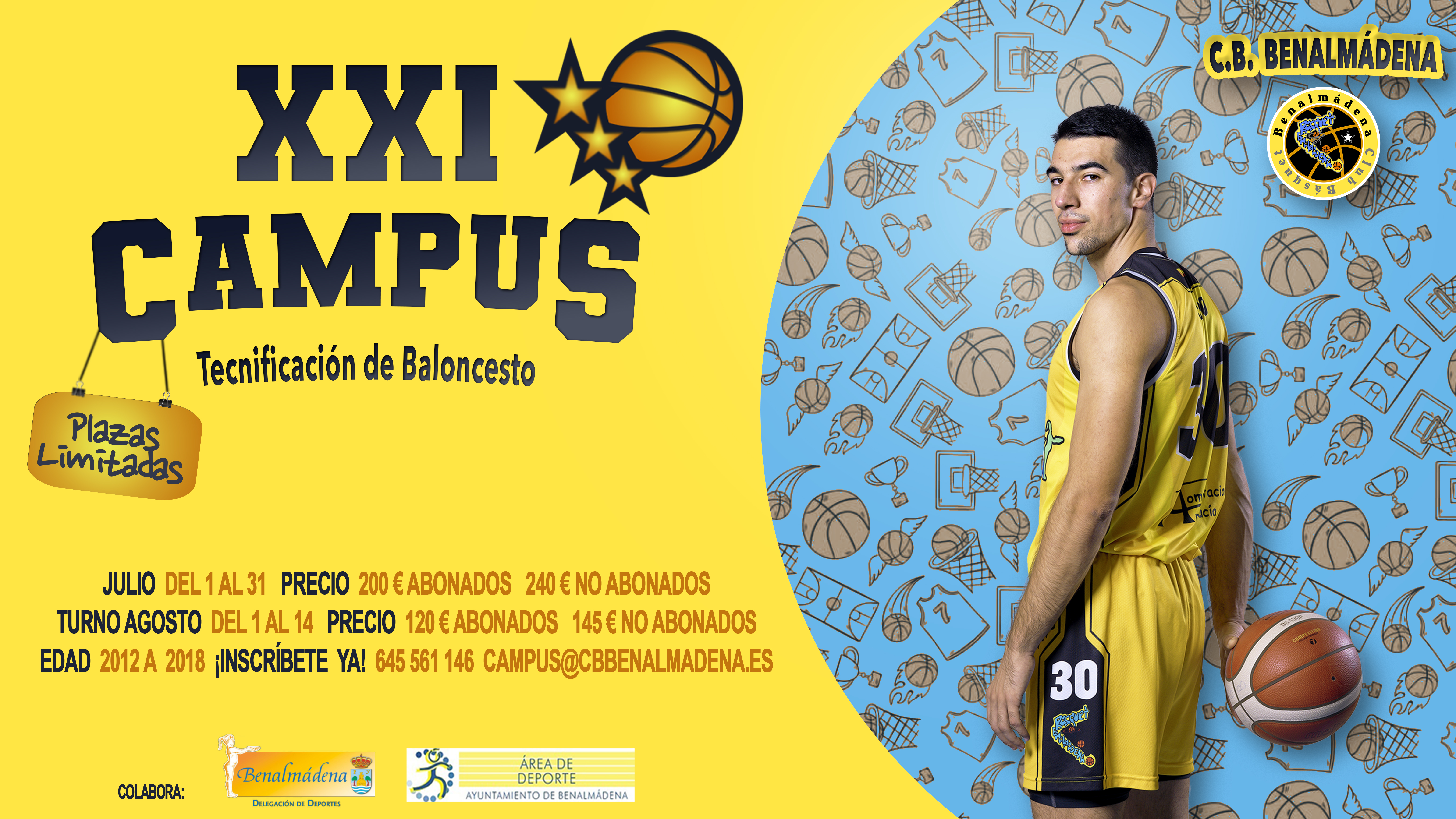 XXI Campus de Tecnificación de Baloncesto CB Benalmádena 2025 - MES JULIO