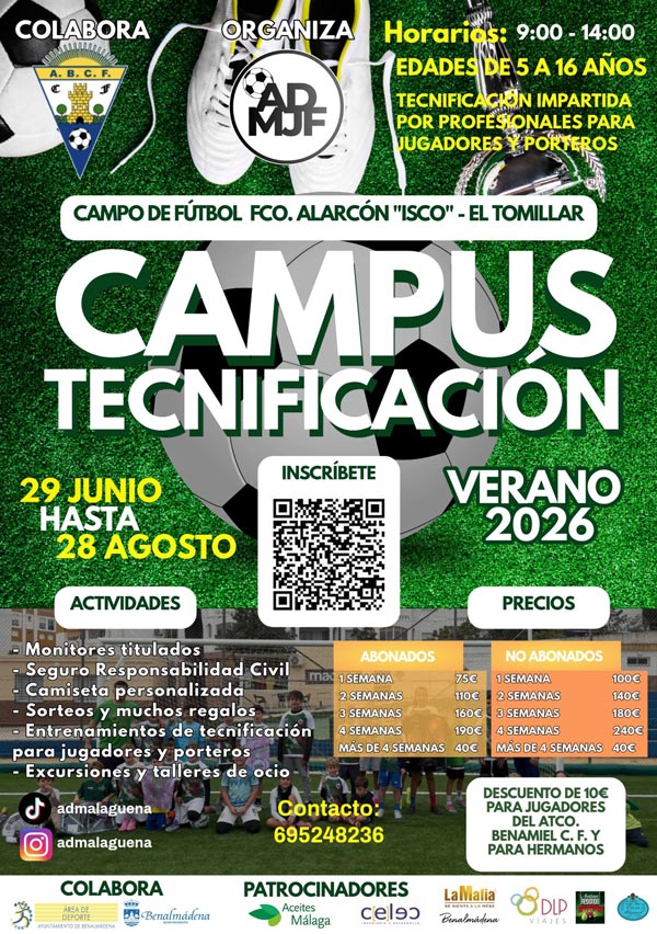 Campus de Tecnificación AD Malagueña de Jóvenes Futbolistas
